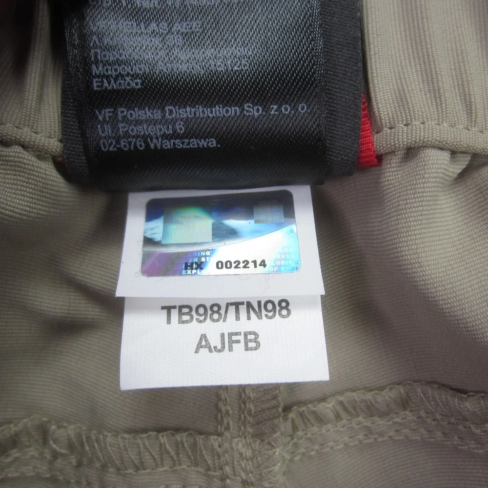 The North Face Pants Mens XXL Khaki Tan Convertible Nylon Zip‎ Ankle Hiking